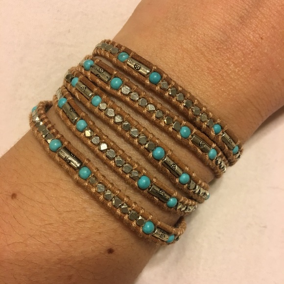 Chan Luu Jewelry - Chan Luu turquoise and silver wrap